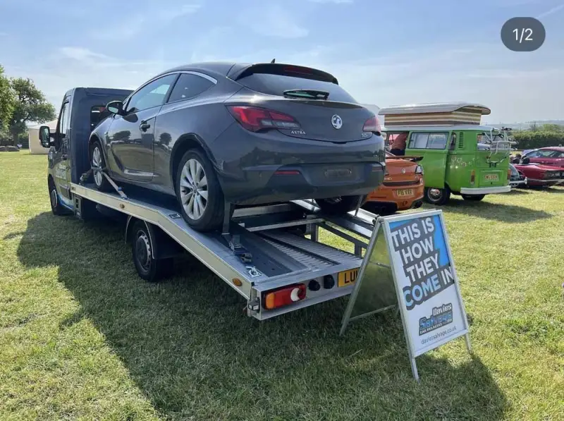 Davies Salvage attends Dove Cottage Summer Fete, displaying how cars come in, and how they go out. Davies Salvage attends Dove Cottage Summer Fete, displaying how cars come in, and how they go out.: Swipe To View More Images