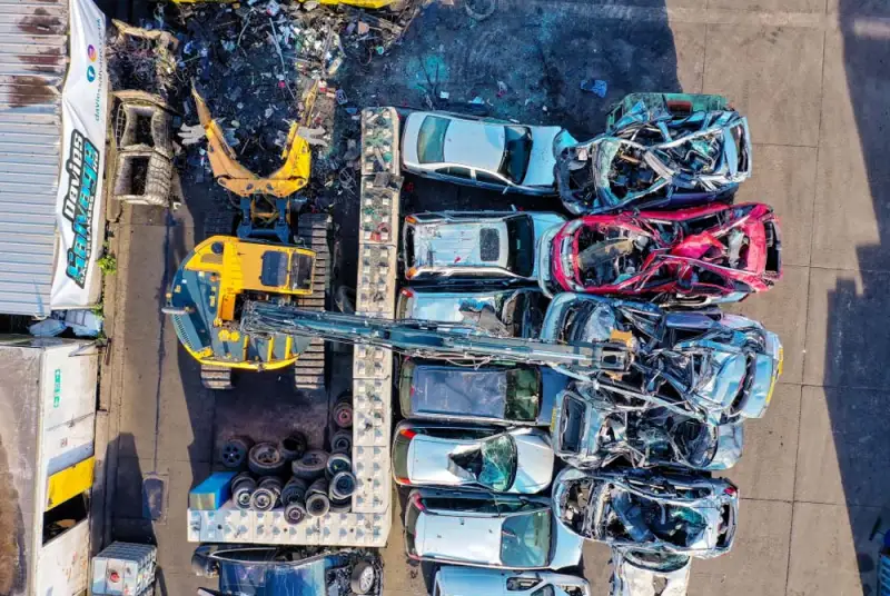 The Grab! This is where all scrap vehicles get processed sorting different metals into skips. The Grab! This is where all scrap vehicles get processed sorting different metals into skips.: Swipe To View More Images